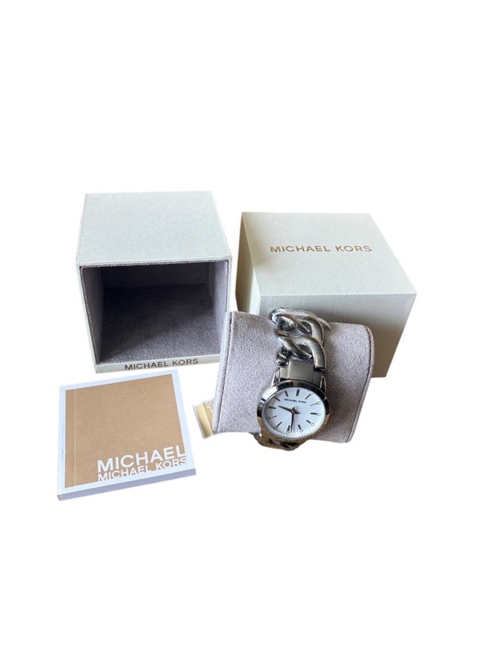 Michael‎ Kors Womens Stainless Steel Silver Watch MK3607 Original Box NIB